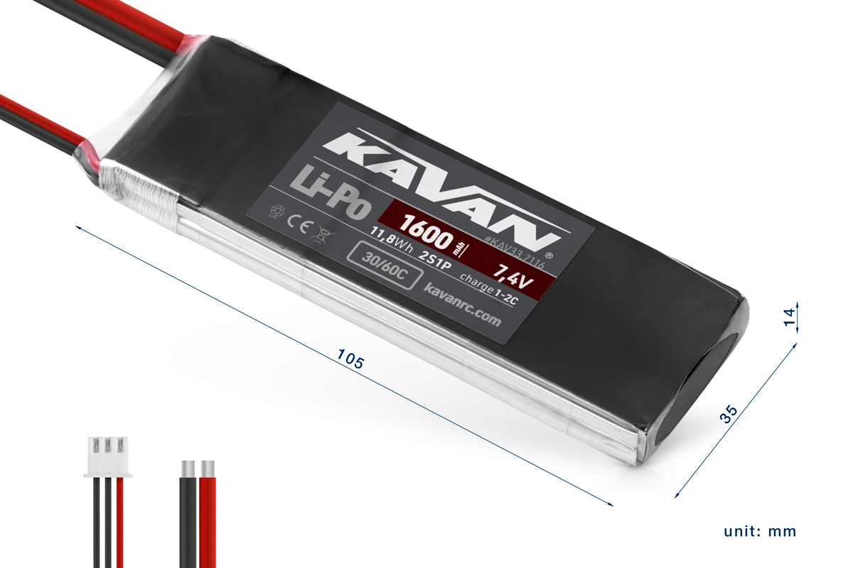 KAVAN Li-Po 1600mAh/7,4V 30/60C