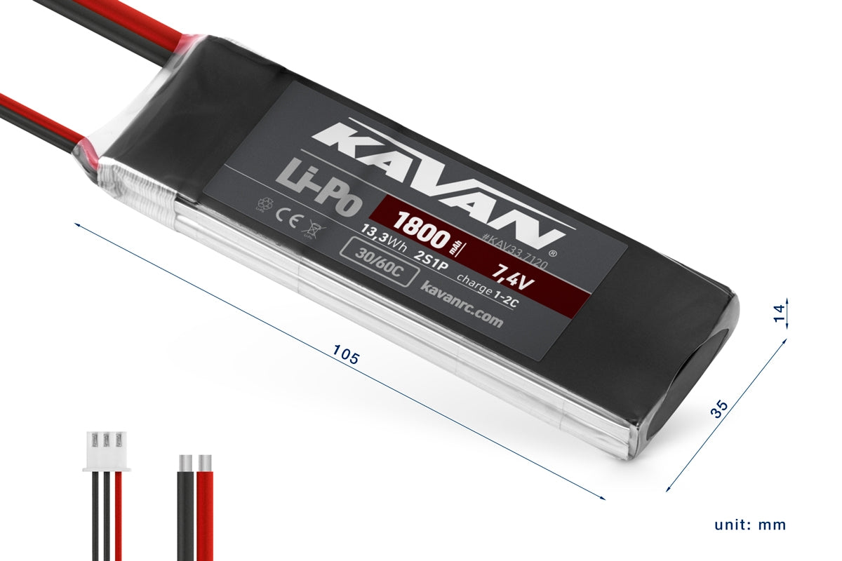 KAVAN Li-Po 1800mAh/7,4V 30/60C