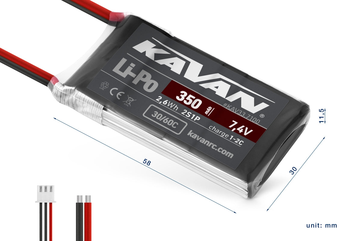KAVAN Li-Po 350mAh/7,4V 30/60C