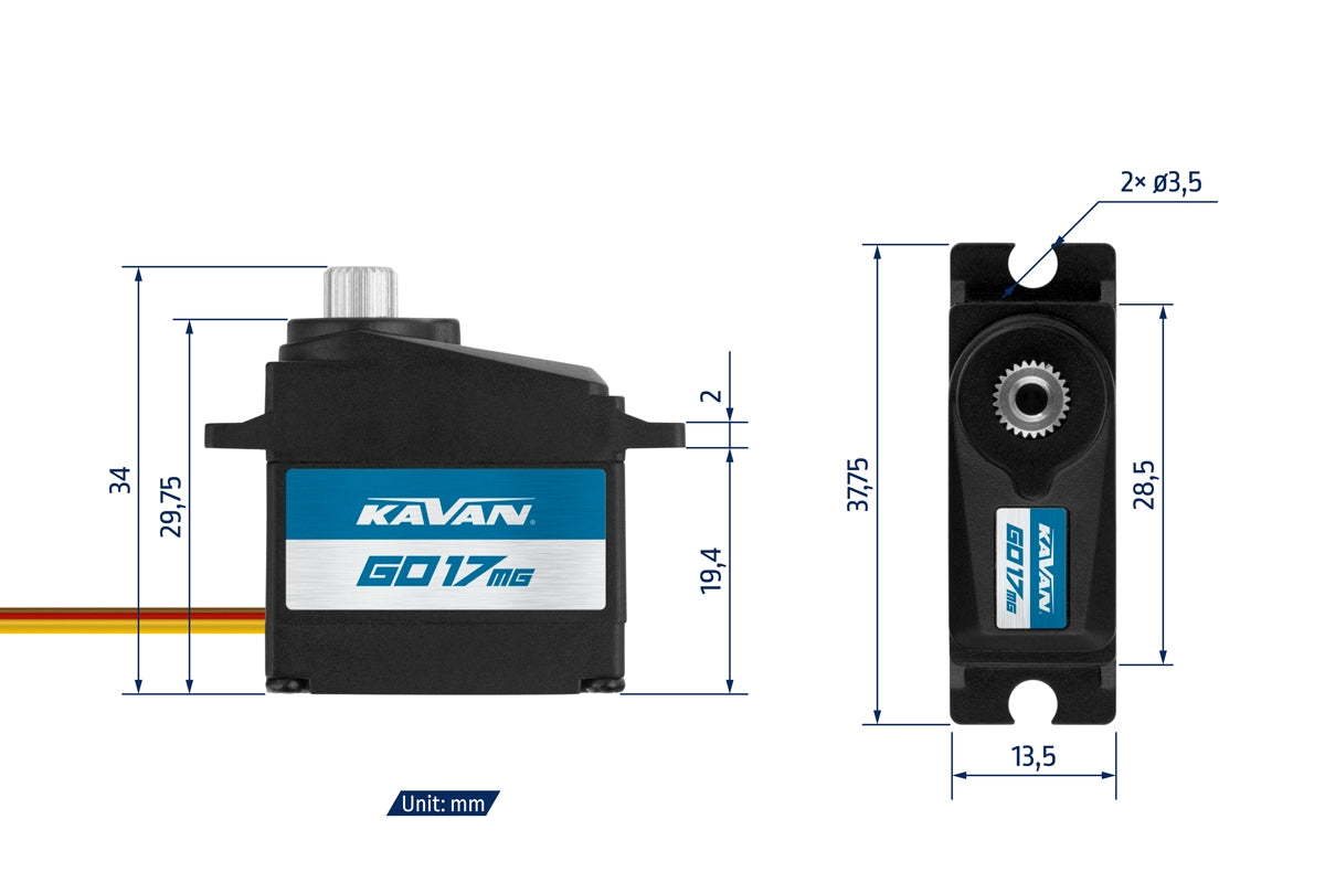 Servo GO-17MG 17g KAV20.017