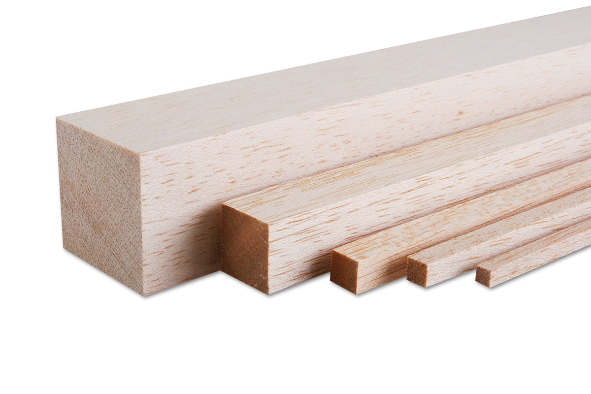 Listello di balsa 5x5x1000mm