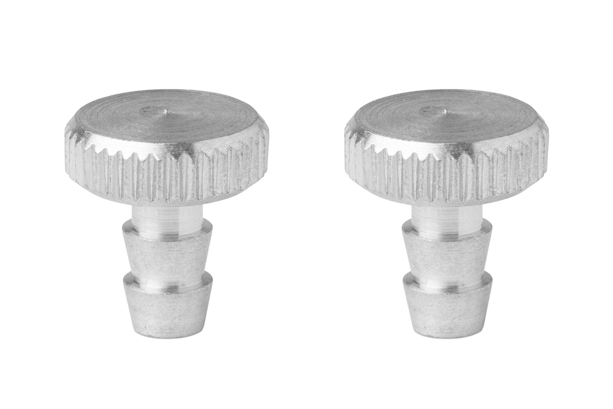 Tappo in alluminio per tubo del carburante, 2 pezzi.